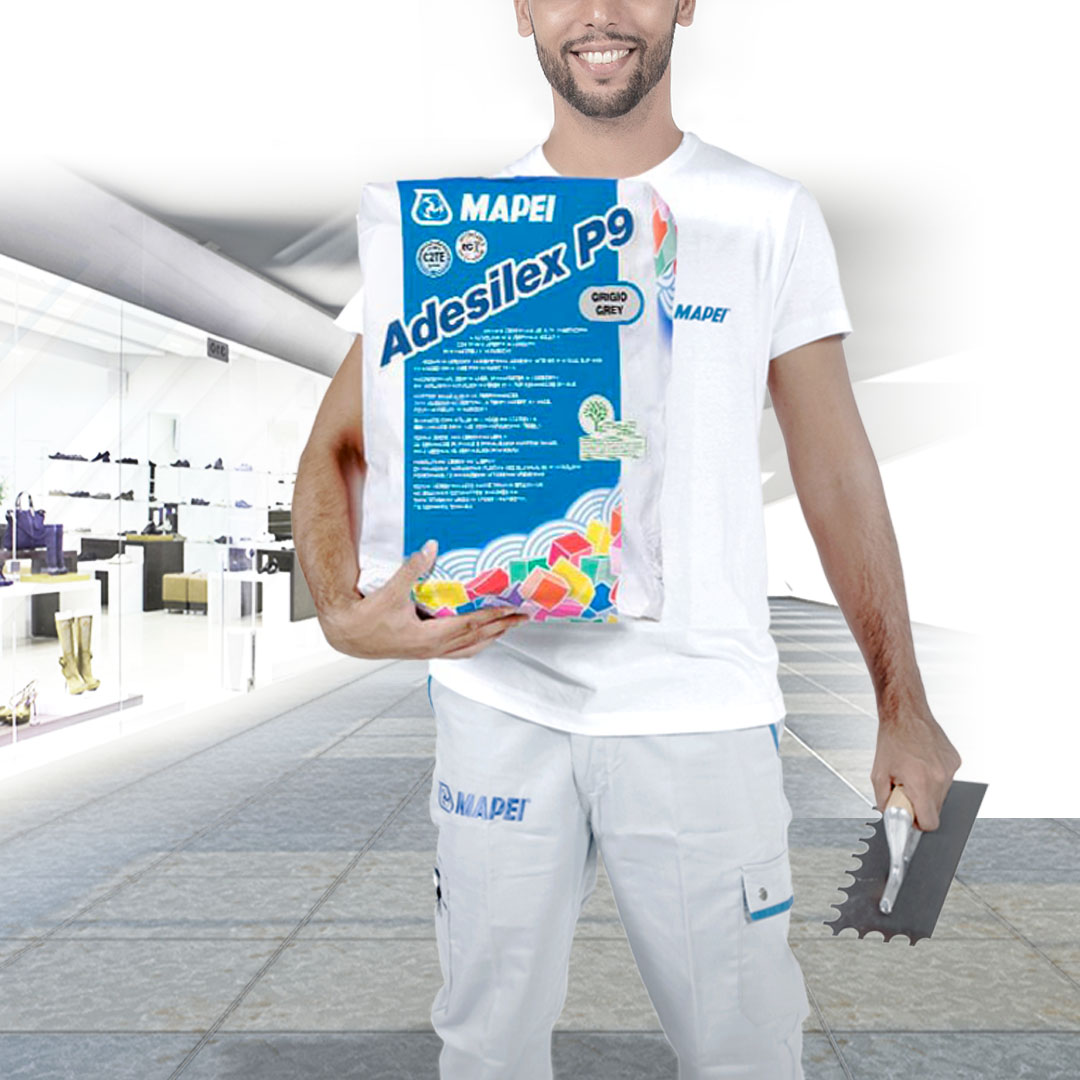 ADESILEX P9 (PALLETS (50*25) 1250Kg) – Adesivo cementizio ad alte prestazioni a scivolamento verticale nullo per piastrelle ceramiche e materiale lapideo. - immagine 3