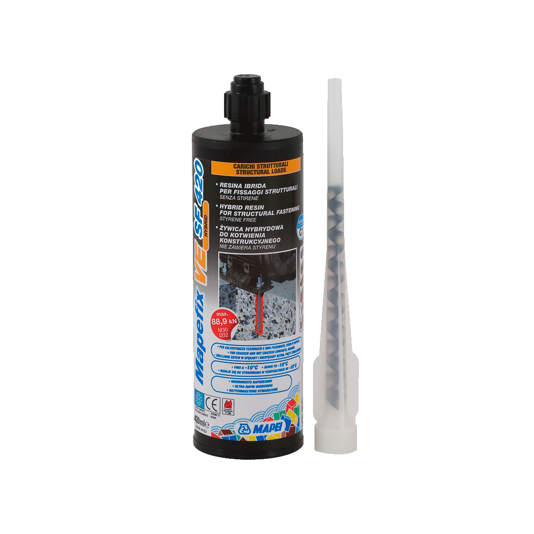MAPEFIX VE SF (300 Ml) – La soluzione Mapei per il fissaggio chimico di tutti i materiali.