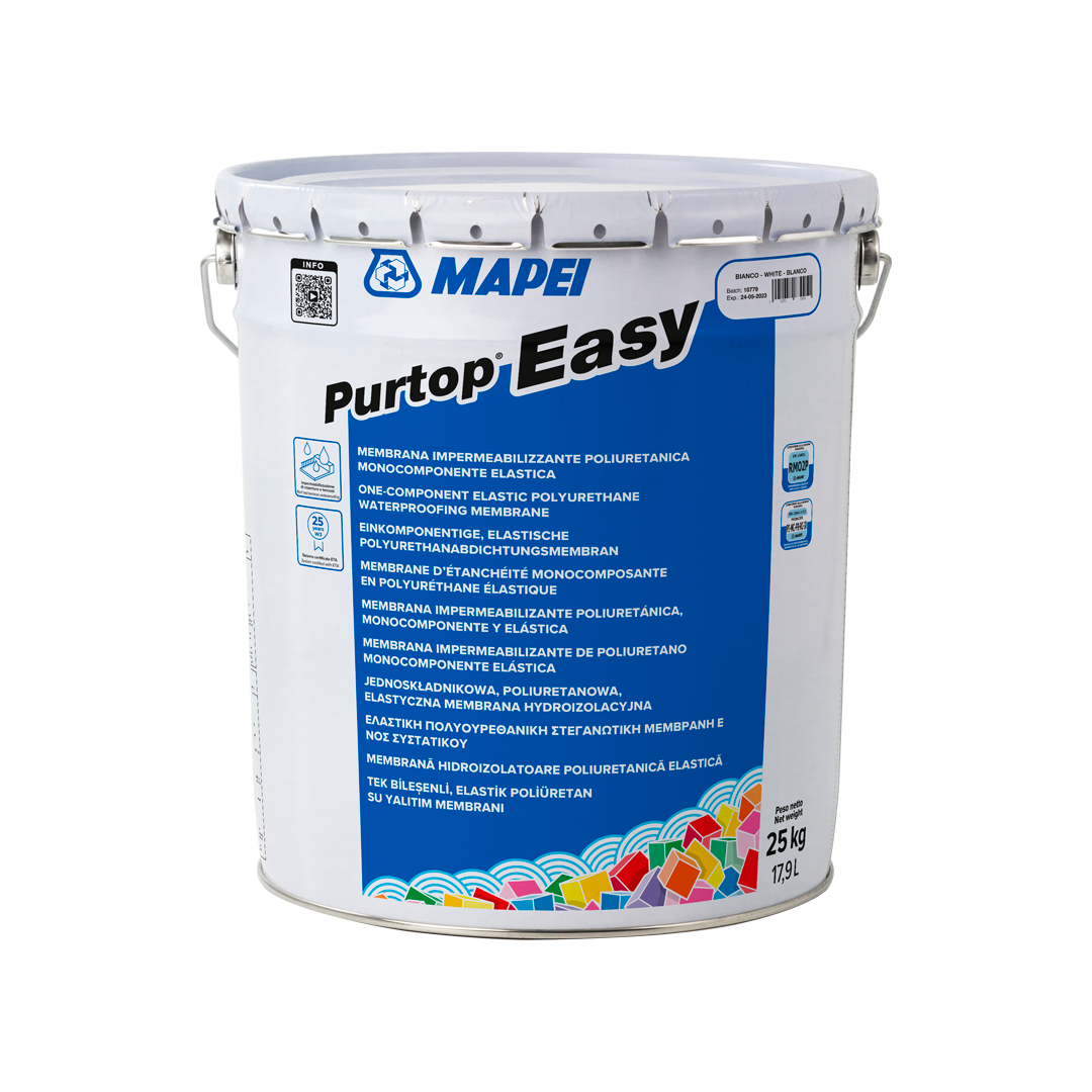 PURTOP EASY (GRIGIO) – Resina impermeabile poliuretanica colorate per balconi, terrazzi e coperture. - immagine 2