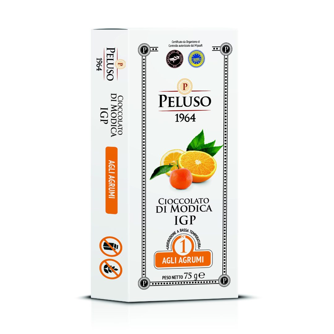 Cioccolato di modica agli agrumi 75 gr - immagine 2