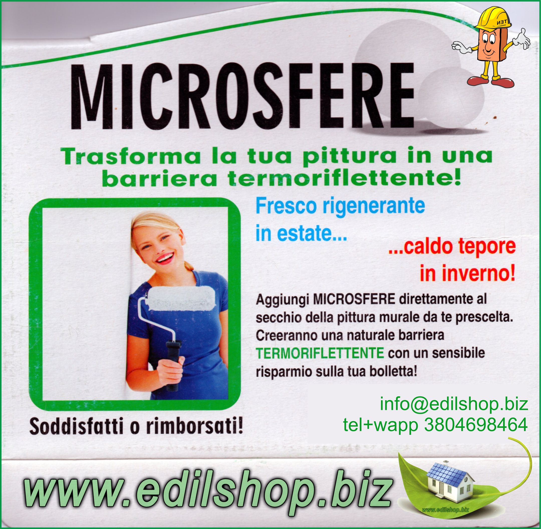 Microsfere Ceramiche Additivo Termoriflettente in polvere per pitture